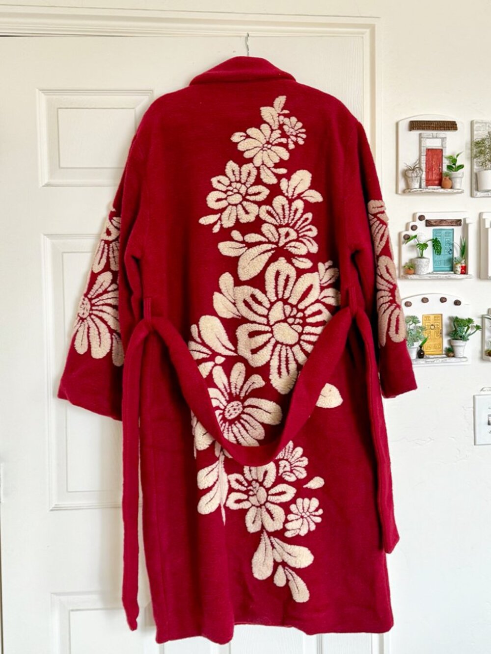 FARM RIO Burgundy Bold Flowers Coat *SOLD OUT ONLINE* - Size XL - Picture 12 of 12